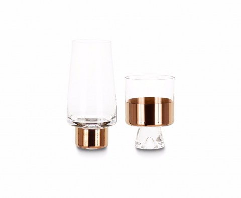 Tank High&Low Ball Glasses Copper